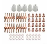 Hosrivae Set di elettrodi per ugelli di taglio al plasma PT31 65PCS PT31, materiali di consumo di raffreddamento Wenzhou 40A, punte con anelli guida e