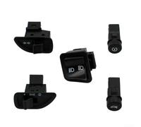 Hosrivae Set di interruttori per moto Piaggio Scooter, indicatori di direzione, controllo dei fari di accensione, ABS e costruzione, nero, confezione da 5