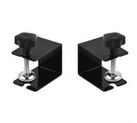 Hosrivae Set di morsetti frontali per cassetti in acciaio inossidabile per installazione hardware per armadietti - Morsetto a C resistente con cuscinetto in silicone, non si rovina, regolabile per