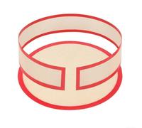 Hosrivae Set di tappetini da forno in silicone per teglie a molla - rivestimento non inferiore e laterale, fodera per torta a prova di perdite, lavabile in lavastoviglie, 22,8 cm (22,8 cm) (rosso)