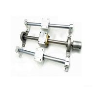 Hosrivae Set guida di supporto per attuatore lineare per asta a doppia vite T8, lunghezza di corsa 150/250/350 mm, cuscinetti SCS8UU con struttura in acciaio inossidabile e alluminio (350 mm)