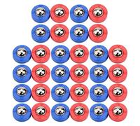 Hosrivae Shuffleboard - Set di dischi da gioco per arricciare il tavolo, 32 pezzi (16 rossi + 16 blu), 23 x 10 mm, in plastica e metallo, leggeri e portatili, per interni