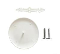 Hosrivae Soffitto bianco verniciabile da 3-1/2 a 5 pollici fori, lampade e ventilatori rotondi per scatola elettrica, toppa con fori in ABS con viti