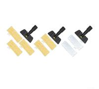 Hosrivae Spazzola a mano e panni a vapore per Karcher SC1 SC2 SC3 SC4 SC5, strumento di pulizia portatile giallo con cuscinetti bianchi per lanugine, piastrelle e pavimenti in legno duro (C)