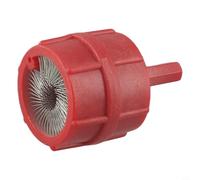 Hosrivae Spazzola metallica per terminali della batteria dell'auto e tubi in rame, strumento di pulizia a doppia estremità 4 in 1 con setole in acciaio inox, manico in ABS, compatibile con pali da 11