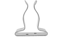 Hosrivae Staffa a molla in acciaio inossidabile per gancio da barca, remo, pagaia, gaff e canna da pesca, 3,9 x 3,4 cm, antiruggine, confezione da 2