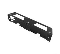 Hosrivae Supporto da parete per smerigliatrice angolare, organizer a 2 scomparti con gancio per cavi, punte da trapano e chiavi, staffa in acciaio resistente, per garage e officina, nero