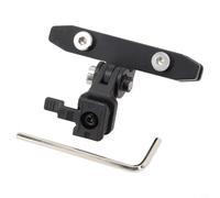 Hosrivae Supporto da sella in lega di alluminio per fari, leggero, 35 g, compatibile con Trek Road & Mountain Bike, nero