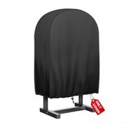 Hosrivae Supporto per tubo da giardino in tessuto Oxford, impermeabile, protezione dalle intemperie, avvolgitubo, 61 x 25,4 x 61 cm (nero, confezione da 1) (210D/76,2 x 25,4 x 76,2 cm)