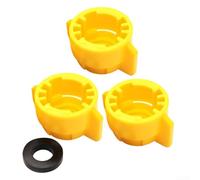 Hosrivae Tappo ugello spruzzatore a sgancio rapido con guarnizione, 2,2 cm giallo ricambio irrigatori per tubo da giardino, bacchette spray per agricoltura e strumenti di pulizia (3 pezzi)
