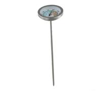 Hosrivae Termometro per suolo in acciaio 304, 200 mm, per compostaggio e cura delle piante da esterno, intervallo da -15,6 °C a 82,2 °C (lombrichi)