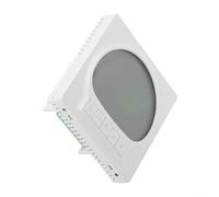 Hosrivae Termostato condizionatore digitale con ampio display LCD, regolatore intelligente della temperatura 5-35 °C, CA 85-250 V, controllo a pulsante per casa, ufficio, camera da letto, bianco, 86 x