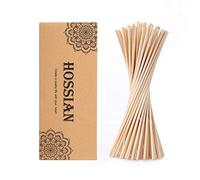 HOSSIAN 100PCS Bastoncini per diffusore a Bastoncini, Bastoncini in Legno di Rattan Naturale da 20 cm, ricariche per diffusore, Bastoncini di Ricambio per diffusore di aromi di Olio Essenziale