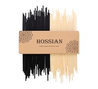 Hossian. Set di 100 bastoncini Reed Diffusore - Rattan-Reed Sticks -Diffus Bottiglie di vetro-Ricariche per diffusori- Spa-Aromaterapia, (Colore Nero E Colore Naturale20cm*3.5mm)