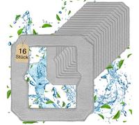 HOSSOM 16 Pezzi per Ecovacs Winbot Mini Salviette di Ricambio Kit,W-CC02-0012 Ricambio Panni,Salviettini per Robot Pulizia per Ecovacs Winbot Mini,Lavabile E Riutilizzabile,per Pulizia Finestra