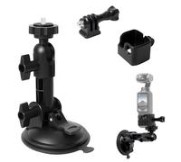 Hossom Supporto a Ventosa Compatibile con DJI OSMO Pocket 3/2/Action 5 Pro/4/3, per Gopro Hero 13/12/11/10/9, per Insta360 Ace Pro 2 Action Fotocamere Accessori con Adattatore di Espansione