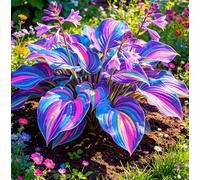 Hosta Alta a Foglia Larga - Resistente al freddo e tollerante al caldo - Eccellente per la progettazione paesaggistica in complessi residenziali e giardini-6 root-C