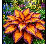 Hosta senza luce solare - Hosta tollerante all'ombra per interni ed esterni - L'acqua è sufficiente per la crescita-4 PCS-I