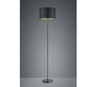 HOSTEL PIANTANA PARALUME TESSUTO NERO INTERNO ORO H.160CM, D.35CM 1 LUCE ATTACCO E27