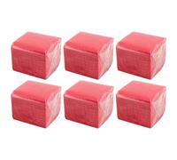 Hostelnovo - 600 pezzi di tovaglioli rossi da tavolo - Carta usa e getta - Micropunto - 10 x 10 cm (piegati) e 20 x 20 cm (aperto) - Ideale per eventi di catering, bar e feste