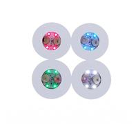 Hostelnovo - Confezione da 4 sottobicchieri LED per bottiglie, luci multicolore per bicchieri e liquori, illuminazione decorativa per feste, bar ed eventi notturni