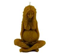HOSTENATURA Candela Dea Gaia Terra Miele Naturale - 10 x 5,5 cm