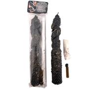 HOSTENATURA | Candela Esoterica spazza con tutto 20 x 3 cm | Include olio, polvere e rituale | Potente candela di pulizia e sblocco energetico | Lavorazione artigianale per rompere gli ostacoli