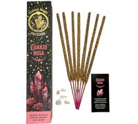 HOSTENATURA Incenso al quarzo rosa Hari Darshan Tribal Soul Crystal Magic - 1 scatola da 15 g Incenso biologico con minerali