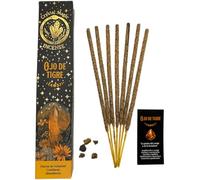HOSTENATURA Incenso Occhio di Tigre Hari Darshan Tribal Soul Crystal Magic - 1 scatola da 15 g Incenso biologico con minerali