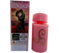 HOSTENATURA | Potente Velone Esoterico Carico Riconciliazione 14x6 cm | Rituale per ripristinare relazioni e guarire legami | Candela artigianale con erbe ed essenze naturali | Energia dell'amore e