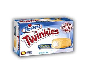 HOSTESS TWINKIES - Confezione 10 Merendine Ripiene alla Vaniglia 385g