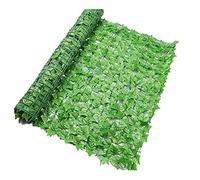 Hosuho Espandibile edera artificiale recinzione privacy schermo-siepi artificiali recinzione recinzione e foglia artificiale rotolo decorazione per esterni giardino