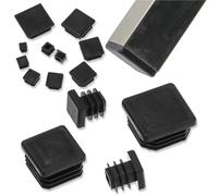 Hot 10 pezzi Gamba for mobili in plastica Tappi terminali neri for mobili Piedini for mobili Tappi for gambe della sedia resistenti all'usura Protezione for pavimento antiscivolo(25mm)