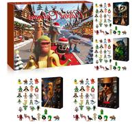 Hot 2025 TUNG TUNG TUNG 24 Calendari dell'Avvento di Natale Pendenti pendenti a sorpresa Cartone animato creativo Casuale per la decorazione domestica