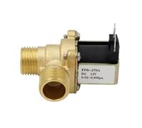Hot 220V DC 12V 24V DN15 G1/2 Brass Electric Solenoid Valve Normally Closed Water Inlet Switch With Filter(24V)