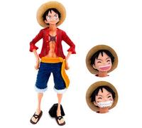 Hot 28 Centimetri Di Un Pezzo Anime Figura Confidente Smiley Rufy Tre Forme Viso