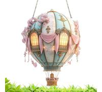 Hot Air Balloon Lantern - Acrylic Solar Air Balloon Lantern, 2D Acrylic Pendant Window Decoration | Outdoor Light Garden Patio, Use For Courtyard Farmhouse Pathway