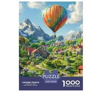 Hot Air Balloon Puzzle 1000 Pezzi Educa Per Adulti E Bambini Dai 12 Anni, Intrattenimento Creativo Regalo Creativo Per Il Relax Per Uomini E Donne 70x50cm/1000pcs