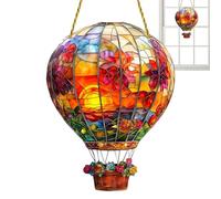 Hot Air Balloon Window Decorations, Acrylic Wall Hangable Decor, Colored Indoor Window Decor, Hangable Art for Outdoor, Window Balloon Decor, Acrilico Hanging Hot Air Balloon, Indoor Wall Decor