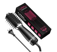 Hot Air Hair Straightener Brush/One-Step Volumizer Hair Dryer and Styler, Hot Tools Blow Dryer Brush,Round Brush Hairdryer Hair Dryer Brush Professional Salon Hot Air Brush for All Hair Type