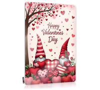 Hot Backyard Poster - Love Gnomes: A Valentine's Day Celebration Accessory Rustic Wall Hanging (20 x 30 cm)