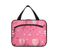 Hot Balloon Valentine Hanging Grande Capacità Viaggio Cosmetico con gancio, Designer Impermeabile Borsa da toilette impermeabile per Donna Viaggio maleta para maquillaje L