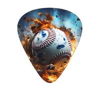 Hot Baseball Elegante e durevole plettri per chitarra, tre tipi di plettri sottili, medi e pesanti (12 pezzi), adatti per chitarra, basso, chitarra elettrica, ukulele,