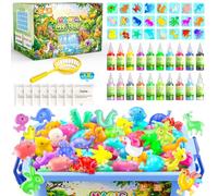Hot Bee Set di 20 colori Magic Water Elf, 3D Aqua Gelz Set, tema Fattoria Gel Creature per bambini, set di ricarica Aqua Gelz, set di ricarica fai da te, giocattolo regalo per ragazze 5 6 7 8 anni