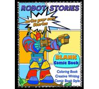 Hot Chili Comic ROBOT STORIES - Write Your Own Stories- BLANK COMIC (Tascabile)