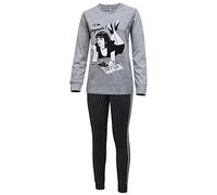 HOT CHILI PEPPER Pigiama da Donna Lungo 100% Cotone Art. HCP 20 Grigio Melange L