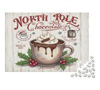 Hot Chocolate Art 1000 Pezzi Cartone Extra Spesso Pacchetto Puzzle Per Adulti Bambini Gioco Impegnativo Decorazione Murale 52x38cm/1000pcs