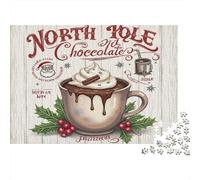 Hot Chocolate Art Puzzle 1000 Pezzi Cartoncino Premium Per Coppie, Allenamento Concentrazione, Tempo Libero Indoor, Regalo Inaugurazione Casa Per Coppie 70x50cm/1000pcs