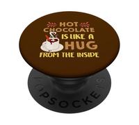 Hot Chocolate Cozy Citazione Caldo Winter Cocoa Design PopSockets PopGrip Adesivo
