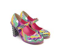 Hot Chocolate Design Chocolaticas Geometric Scarpe Mary Jane Tacco Alto da Donna Multicolore HCD 39